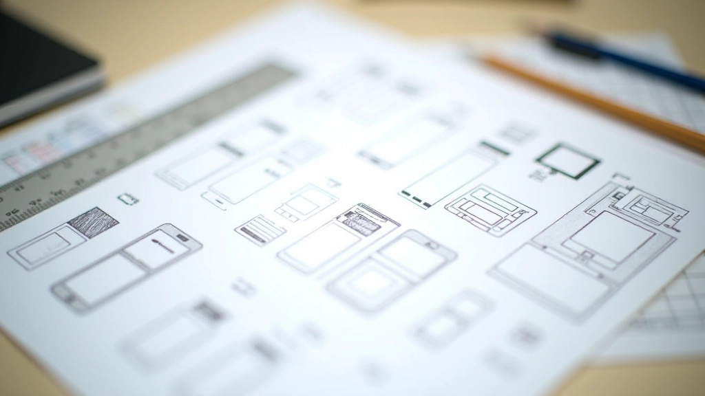 Wireframe mockup showing proper spacing and padding in a mobile app interface layout